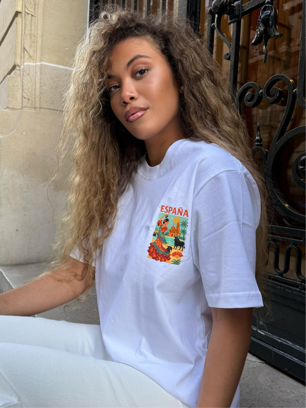 T shirt España - Blanc