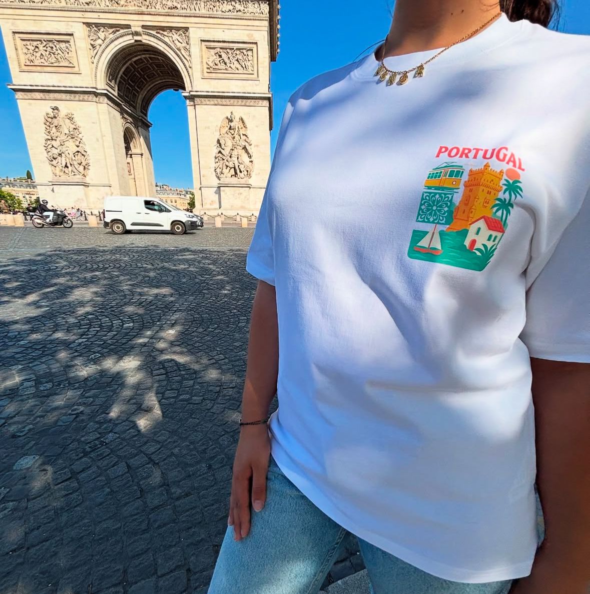 T-shirt Costa Azul – Blanc